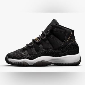 2017‎ Nike Air Jordan XI 11 Retro Heiress Blk Gold Stingray 852625-030 GS